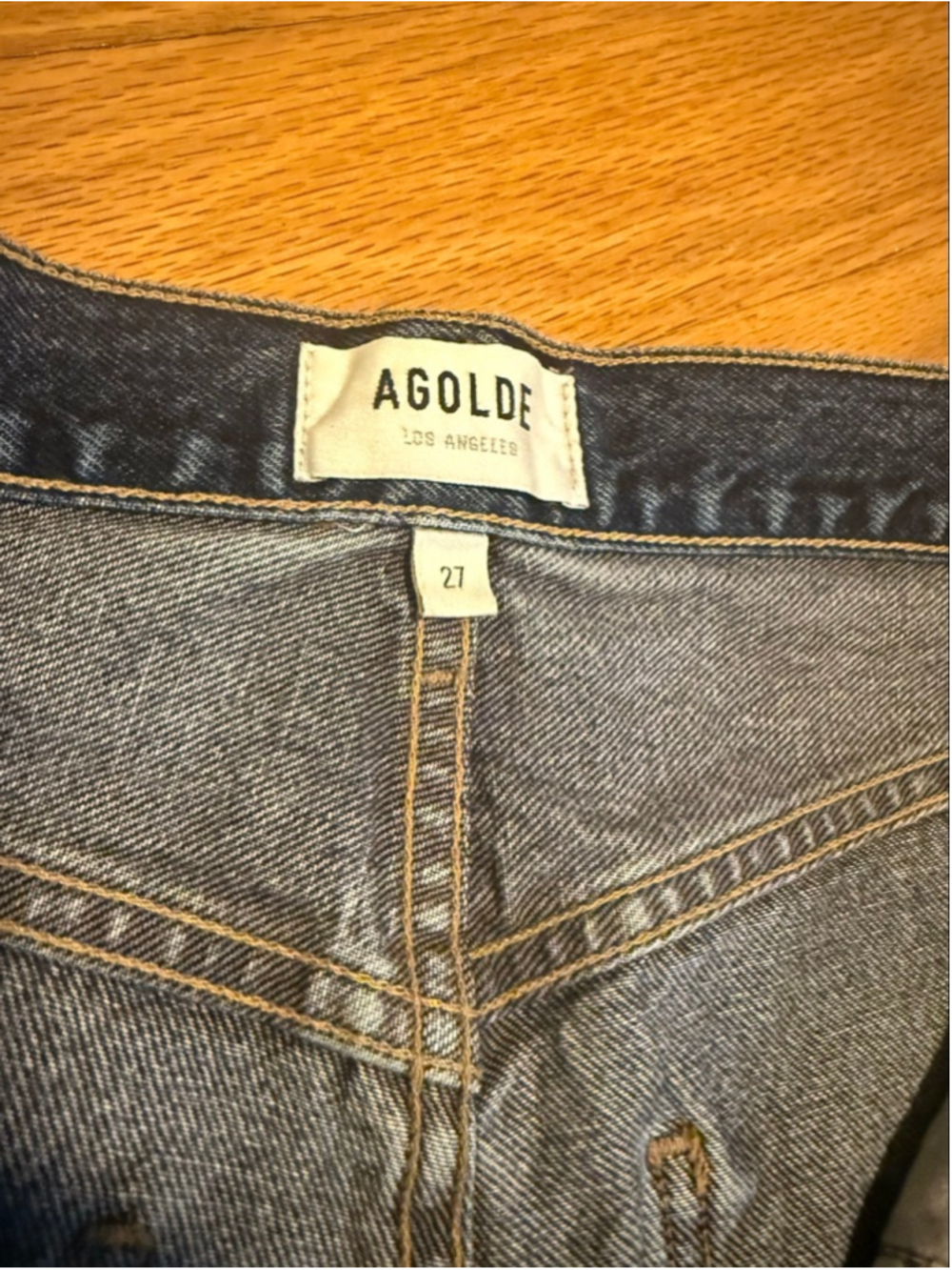 Preowned, Women's AGOLDE '90s High-Waisted Straight Leg Jeans , Size 27 - Picture 3 of 4